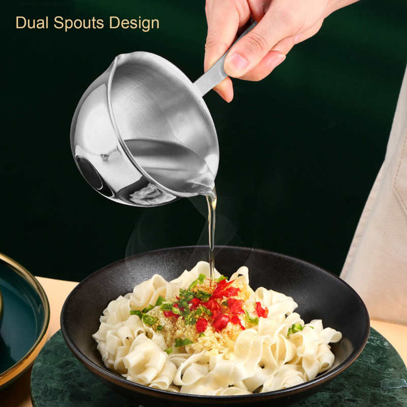 Κατσαρόλα από ανοξείδωτο χάλυβα Professional Home Cooking Sauce Tau with Pour Spouts for Milk Socolate Oil ζεστό έκπτωση