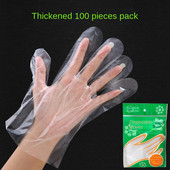 Eldobható kesztyűk élelmiszeripari műanyag átlátszó vastagított többcélú PE élelmiszeripari minőségű konyhai fólia kézmaszk háztartási