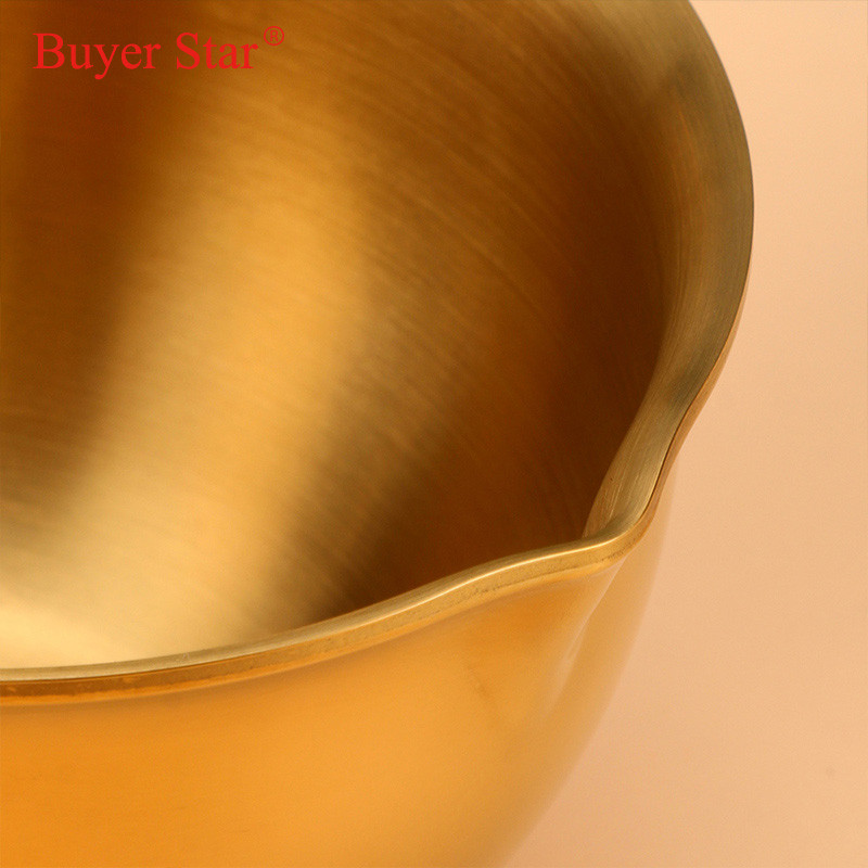 1/2 DB mini szósz melegítő csokoládé fazék rozsdamentes acél vajas tej konyha csepegtető edény étkészlet kis arany kiöntő edények főzés