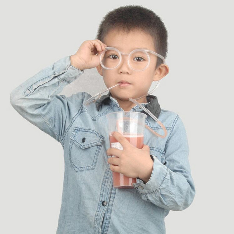 20 gab. dzimšanas dienas svinību piederumi, vienreizlietojamie, smieklīgi bērnu dzeršanas salmiņi, plastmasa