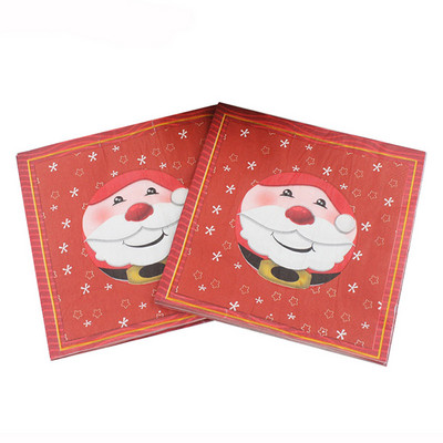 20 vnt Kalėdų dekupažo servetėlių rinkinys Kalėdų Senelio spausdintos popierinės servetėlės vakarėliams Servetėlės dekupažo rankdarbiams Naujieji 2022 metai