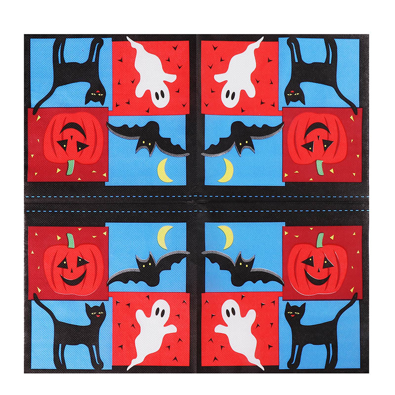 20 БР. Хелоуин Призрачна тиква Винтидж салфетки Асорти за декупаж Мебели Котка Хартиени занаяти Еднократна кърпа за бебешки душ 2022