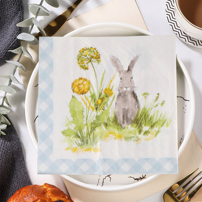 20 tk Easter Bunny Vintage Decoupage salvrätikud Erinevad Decopatch siidipaberist jõululauanõud poissmeestepeo kaunistused