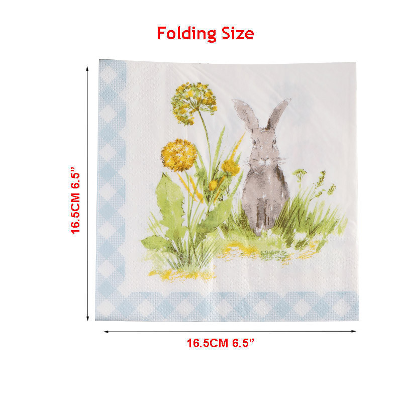 20 gab. Lieldienu zaķis Vintage dekupāžas salvetes Dažādi Decopatch salvešu papīra Ziemassvētku galda piederumi Vecmeitu ballītes rotājumi