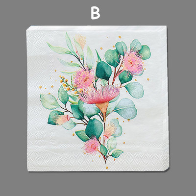 20 τμχ Flower Assorted Vintage Decoupage Χαρτοπετσέτες Crafts Χαρτί για Έπιπλα Χριστουγεννιάτικα Διακοσμητικά Τραπεζοσυνθέσεις