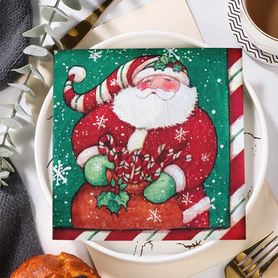 20PC Assorted Vintage Decoupage salvete Serija ukrasa za žirafe Decopatch papirnate božićne salvete s otkrivanjem spola Potrepštine za zabavu