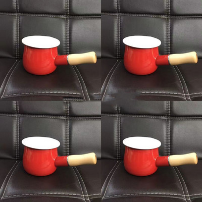 500 ml Pieno puodas su medinėmis rankenomis Dujinė viryklė Indukcinė viryklė Puodas Kūdikių pusryčiams Pieno kavos virimo puodas Keraminiai indai