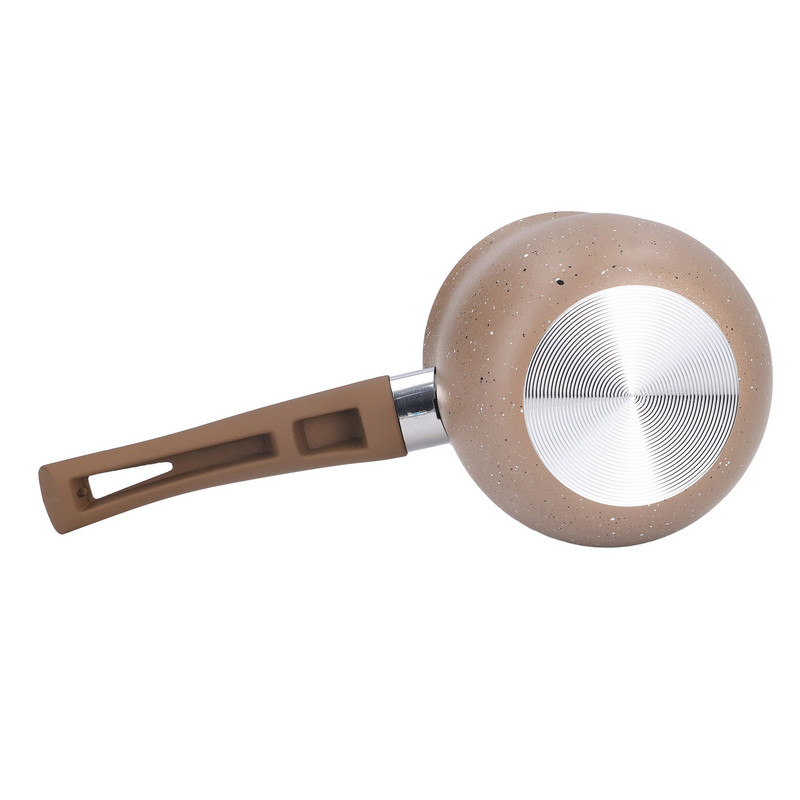 Kavos šildytuvas su vienu rankenu, mini pieno puodas, aliuminio lydinio nelipnus, apsaugantis nuo nuplikimo, skirtas karštam virimui