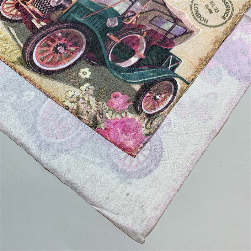 20 бр./Опаковка Пеперуда Цвете Декупаж Хартиени салфетки Старинни хартиени кърпички за парти Сервизи Сватба Коледен фестивал Консумативи