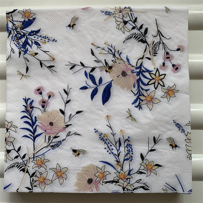 Dekupāžas galda papīra salvetes elegants salvetes vintage dvielis zieds tauriņš zīmogs dzimšanas dienas kāzu ballīte mājas skaists dekors 20