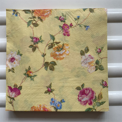 Dekupāžas galda papīra salvetes elegants salvetes vintage dvielis zieds tauriņš zīmogs dzimšanas dienas kāzu ballīte mājas skaists dekors 20