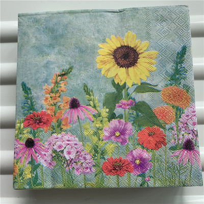 Dekupāžas galda papīra salvetes elegants salvetes vintage dvielis zieds tauriņš zīmogs dzimšanas dienas kāzu ballīte mājas skaists dekors 20