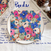 20gab./maisiņš Radoši krāsaini ziedi Dekupāžas papīra salvetes Ziedu papīra salvetes ballīšu galda piederumiem Kāzu Ziemassvētku piederumi