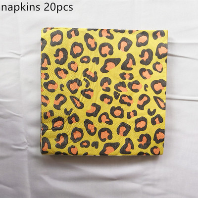 Dzsungel állati virág dinoszaurusz témájú szalvéták születésnapi dekoráció papírszalvéta gyerekeknek baba zuhany parti kellékek eldobható étkészletek