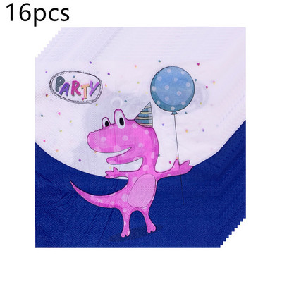 Dzsungel állati virág dinoszaurusz témájú szalvéták születésnapi dekoráció papírszalvéta gyerekeknek baba zuhany parti kellékek eldobható étkészletek