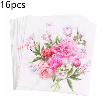 Dzsungel állati virág dinoszaurusz témájú szalvéták születésnapi dekoráció papírszalvéta gyerekeknek baba zuhany parti kellékek eldobható étkészletek