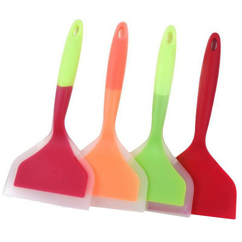 Silikoninė mentelė Lengvas virtuvės aksesuaras Silikoninis jautienos kiaušinių virtuvės platus grandiklis picos kastuvas kepimo mentelės įrankis