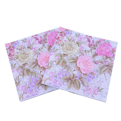 20db/tétel Lovely Flower pillangós papírszalvéták Pillangóparti szalvéták születésnapi parti kellékekhez esküvői dekorációk