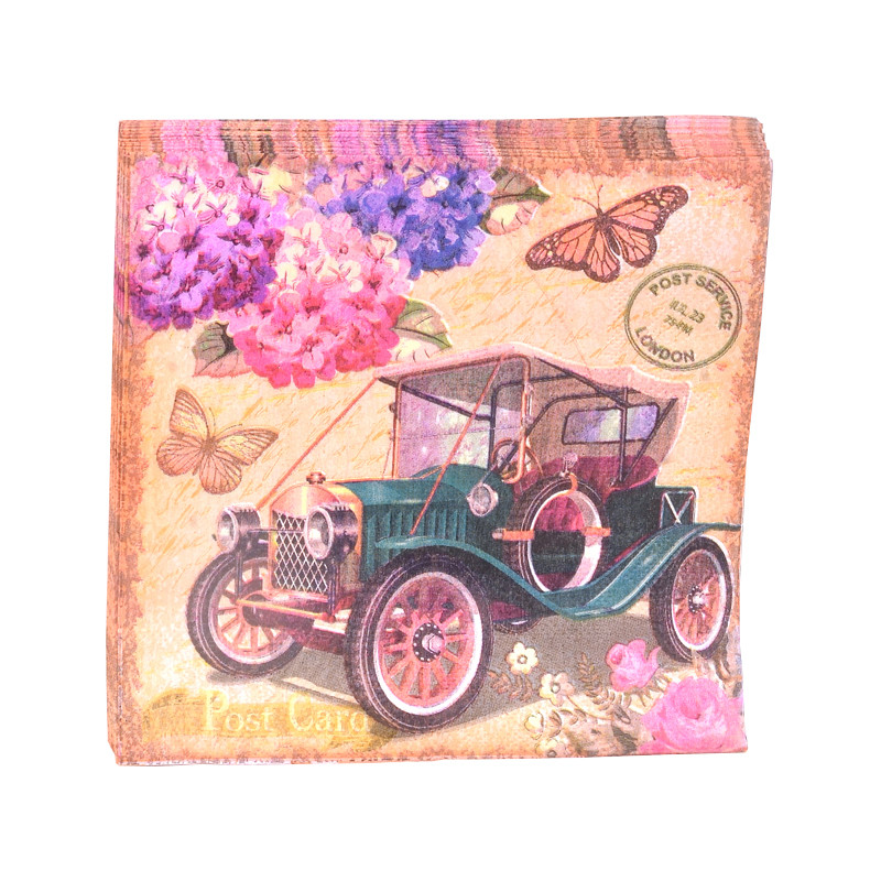 20db/tétel Lovely Flower pillangós papírszalvéták Pillangóparti szalvéták születésnapi parti kellékekhez esküvői dekorációk