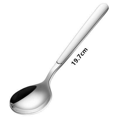 Κουτάλια 316 από ανοξείδωτο ατσάλι Κορεάτικου στυλ Κουτάλια ρυζιού με μακριά λαβή στρογγυλά κουτάλια για παιδιά οικιακά σκεύη κουζίνας