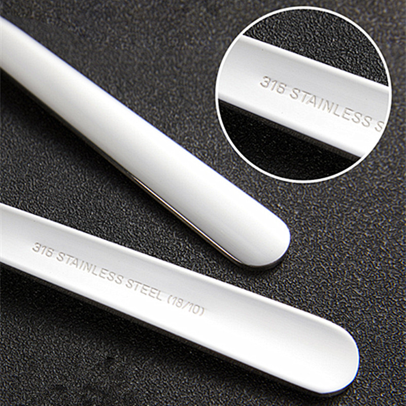 Κουτάλια 316 από ανοξείδωτο ατσάλι Κορεάτικου στυλ Κουτάλια ρυζιού με μακριά λαβή στρογγυλά κουτάλια για παιδιά οικιακά σκεύη κουζίνας