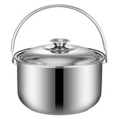 Potisupp keetmine terasest roostevabast terasest hautamisnõud Stockpot kööginõud pann metallist Handleramen pottide ja pannidega köögitarvete komplekt