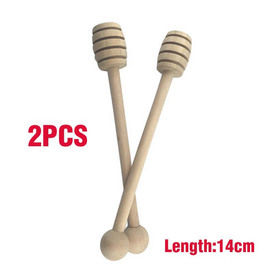 Koka medus frizzler 2GB dižskābarža koka masīvkoka ciets koks medus lācis Koka maisīšanas karote virtuves piederumi