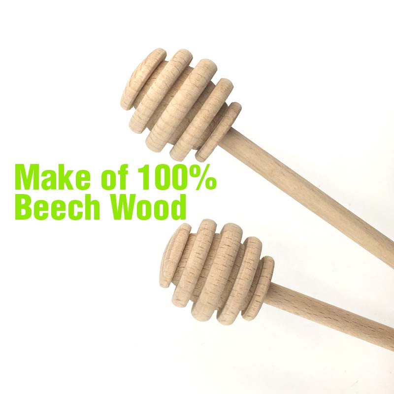 Koka medus frizzler 2GB dižskābarža koka masīvkoka ciets koks medus lācis Koka maisīšanas karote virtuves piederumi