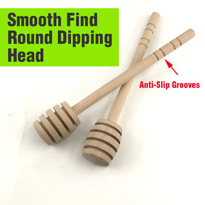 Koka medus frizzler 2GB dižskābarža koka masīvkoka ciets koks medus lācis Koka maisīšanas karote virtuves piederumi