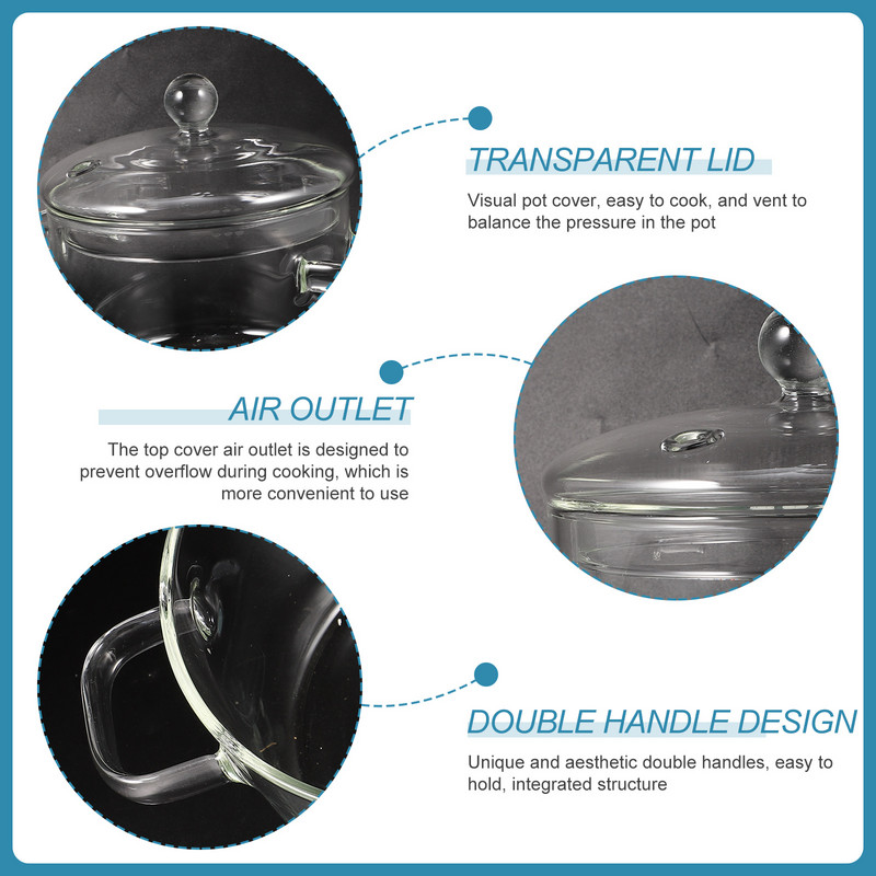 Supipott Korea ramen kodune klaaskööginõud kastrul kööginõud.