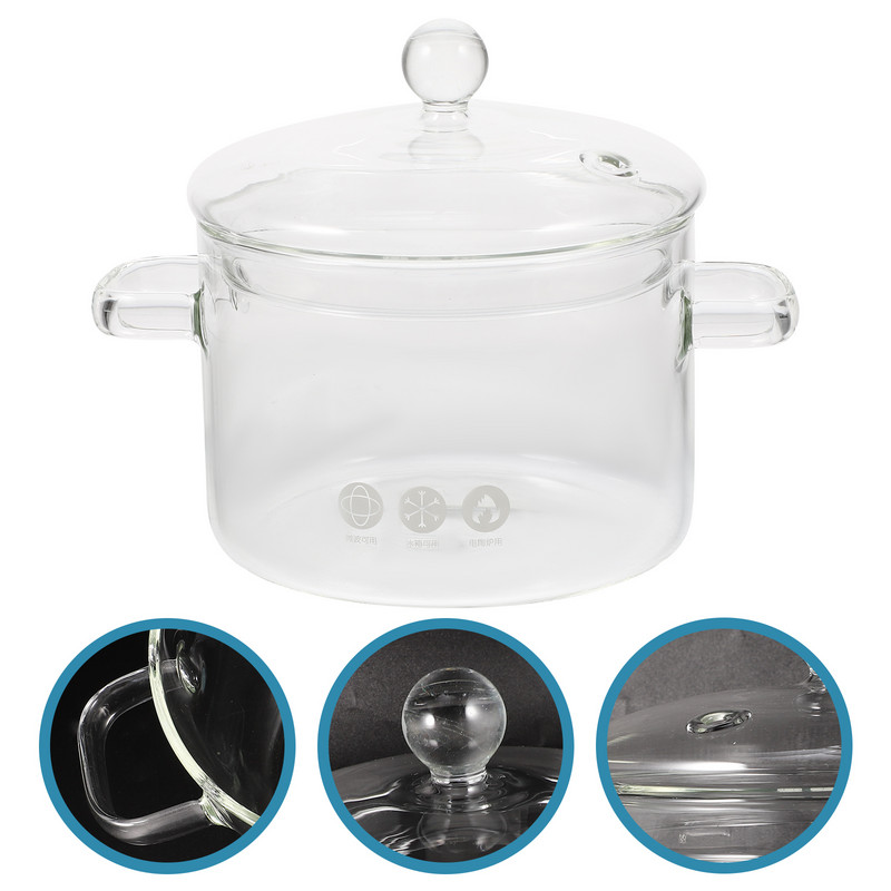 Supipott Korea ramen kodune klaaskööginõud kastrul kööginõud.