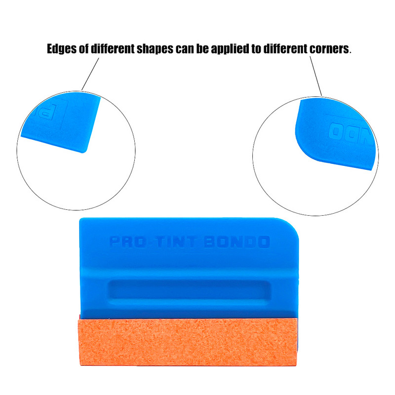 TOFAR Auto aksesuāri Vinila iesaiņojums oglekļa šķiedras plēve Magnētiskā rakeļa logu tonēšanas skrāpis bez skrāpējumiem zamšādas filca auto ietīšana