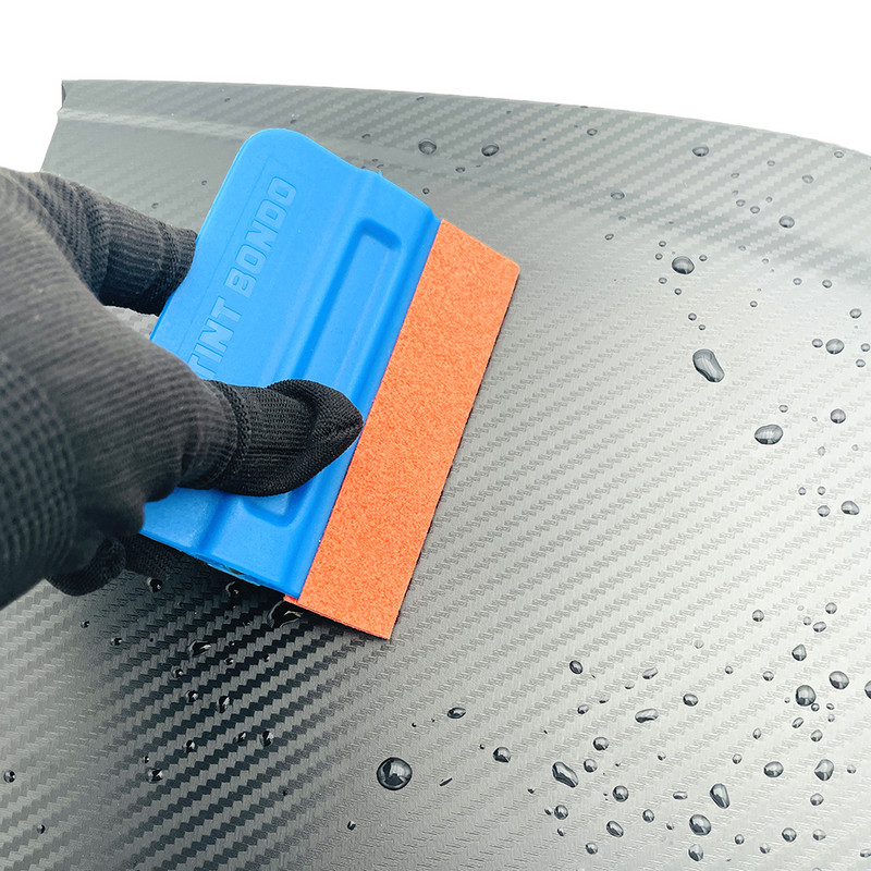 TOFAR Auto aksesuāri Vinila iesaiņojums oglekļa šķiedras plēve Magnētiskā rakeļa logu tonēšanas skrāpis bez skrāpējumiem zamšādas filca auto ietīšana