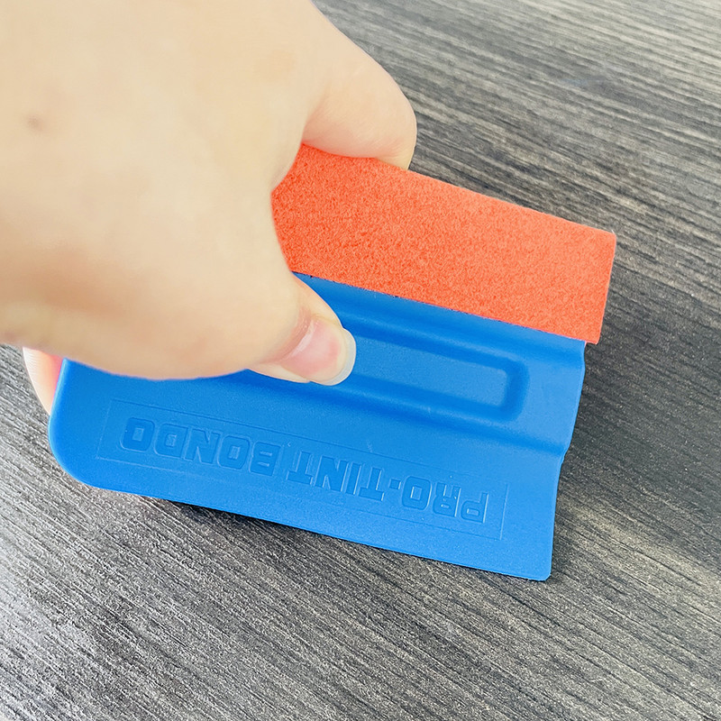 TOFAR Auto aksesuāri Vinila iesaiņojums oglekļa šķiedras plēve Magnētiskā rakeļa logu tonēšanas skrāpis bez skrāpējumiem zamšādas filca auto ietīšana