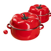 Izturīgs porcelāna tomātu katls ar sildīšanas funkciju zupai un sautējumam, 18cm/20cm/22cm