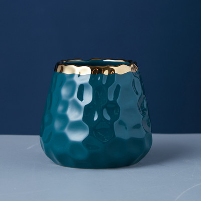 Set de tacâmuri din ceramică marmorată de aur Rezervor de depozitare Set de lingură și furculiță de aur Set de cină cu oglindă pentru cafea