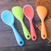 Mittenakkuv silikoonist lusikas kuumakindel, kergesti puhastatav riisilusikad riisipliit sushi kühvel köögiriistad riisilabidas