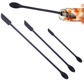 Mini lāpstiņa Silikona burciņa Lāpstiņa Pēdējais piliens Mazas Lāpstiņas Final Makeup Lāpstiņas Divpusējas Garas Karotes Kosmētikas Virtuvei