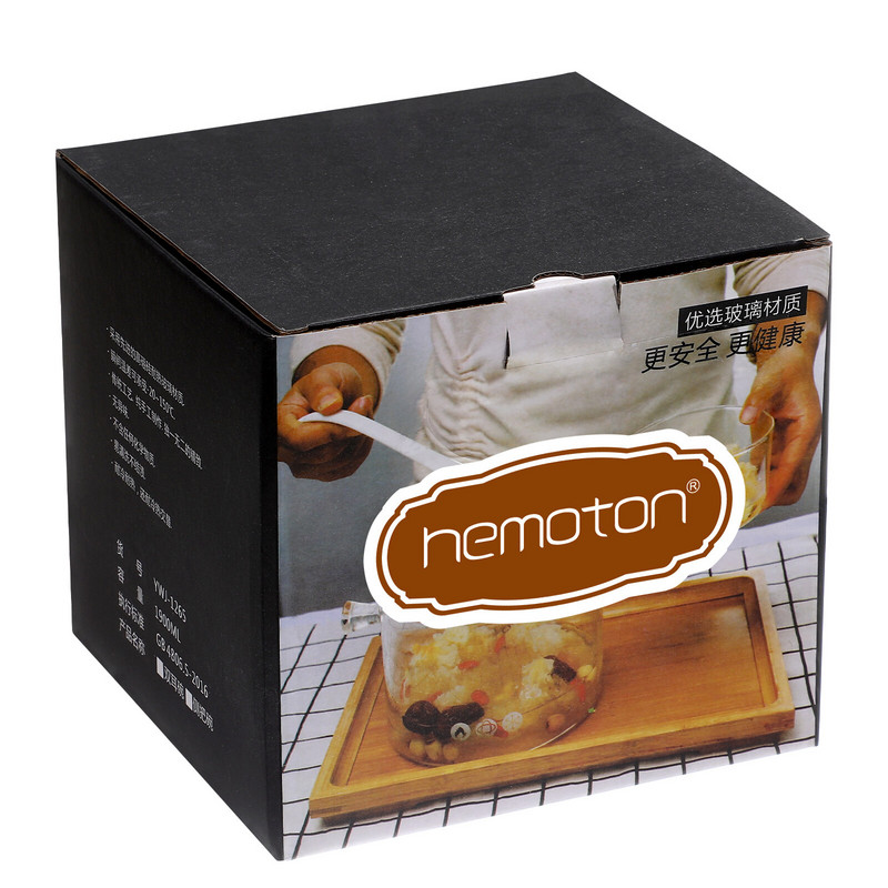 Üveg serpenyős tészta fazék nagy főzéshez tiszta leveses tál magas boroszilikát átlátszó tálak alapfedő