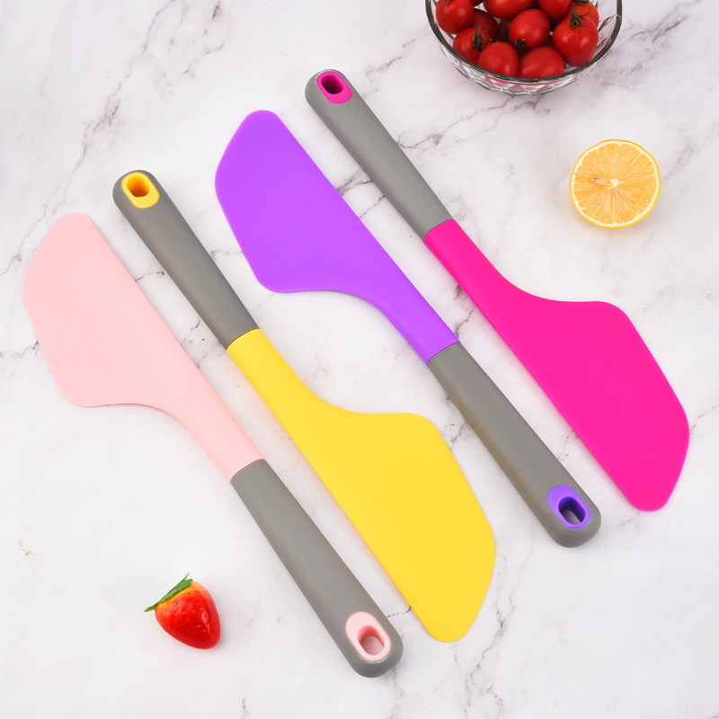 2 izmēri kūku krēms pārtikas kvalitātes silikona skrāpis caurspīdīgs, nepiedegošs, karstumizturīgs virtuves cepšanas konditorejas izstrādājumi