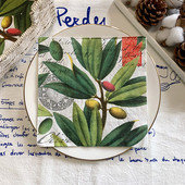 15 gab./maisiņš Vintage olīvkoka dekupāžas papīra salvetes Augļi papīra salvetes ballīšu galda piederumiem Kāzu Ziemassvētku festivāla piederumi 18