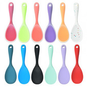 Szilikon rizskanál hőálló rizslapát Szilikon serpenyő sütőkanál hosszú nyelű rizskanál konyhai szerszám szilikon colher de