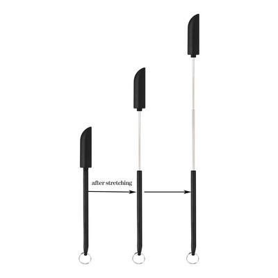 3 az 1-ben szilikon mini spatulák, kihúzható slicker-kanál kozmetikai flakon lekvár kaparó krém torta spatula konyhai sütési kellékek