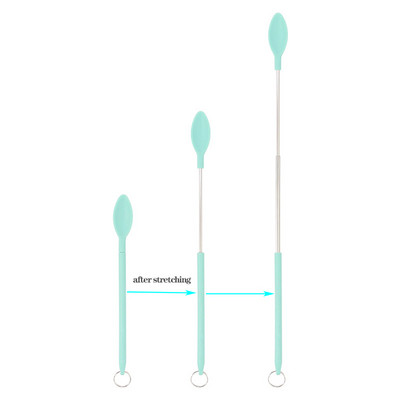 3 az 1-ben szilikon mini spatulák, kihúzható slicker-kanál kozmetikai flakon lekvár kaparó krém torta spatula konyhai sütési kellékek