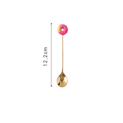 1 gab. Nerūsējošā tērauda Mikija virtuļa karote, dakšiņa kūka, kafija deserts, tēja, saldējums, maisīšanas karotes, konfektes, jauka karikatūra tējkarote