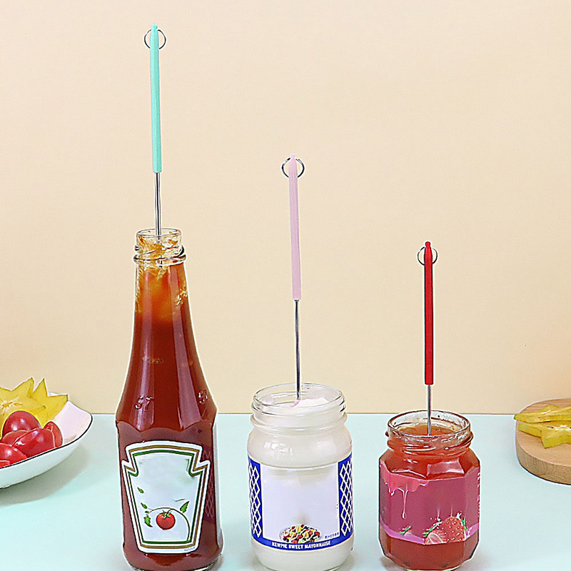 2tk komplekt 3-ühes Mini silikoonist teleskooplabidas laiendatav meik Kaasaskantav köök küpsetuskaste Kulp spaatliga leib Uus