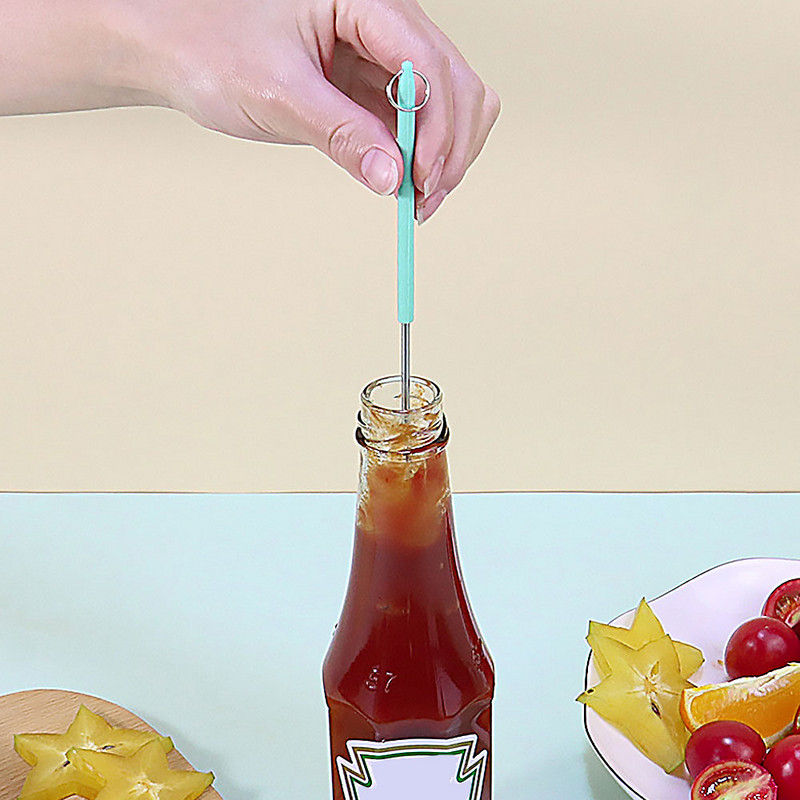 2tk komplekt 3-ühes Mini silikoonist teleskooplabidas laiendatav meik Kaasaskantav köök küpsetuskaste Kulp spaatliga leib Uus