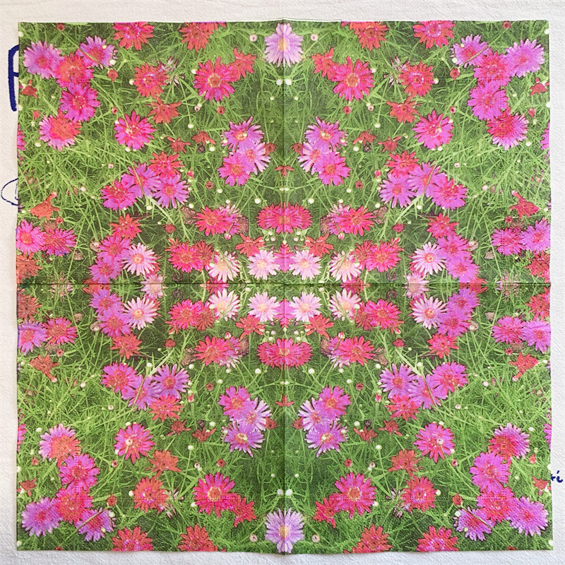 20gab/maisiņš margrietiņas ziedi dekupāžas papīra salvetes Eleganti ziedu papīra salvetes ballīšu galda piederumiem kāzu Ziemassvētku piederumi