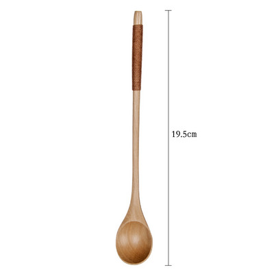 6 vnt. Medinis arbatinis šaukštelis Ilgas kavos šaukštelis Mažų arbatinių šaukštelių rinkinys Medus Medus Desertinis Šaukštelis Kavos gėrimų Maišytuvas Arbatiniai šaukšteliai Stalo reikmenys