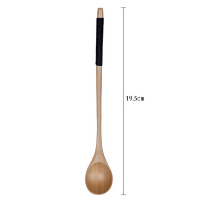6 vnt. Medinis arbatinis šaukštelis Ilgas kavos šaukštelis Mažų arbatinių šaukštelių rinkinys Medus Medus Desertinis Šaukštelis Kavos gėrimų Maišytuvas Arbatiniai šaukšteliai Stalo reikmenys